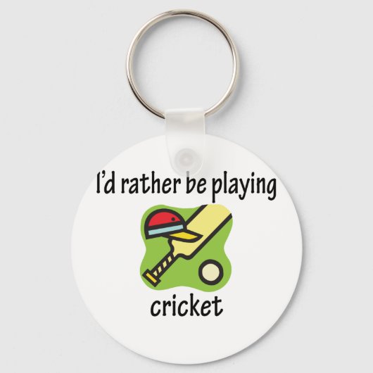 Stattdessen spielen Sie Cricket Schlüsselanhänger (Vorderseite)
