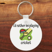 Stattdessen spielen Sie Cricket Schlüsselanhänger (Vorderseite)