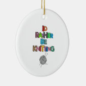 Stattdessen Stricken Keramik Ornament (Rechts)