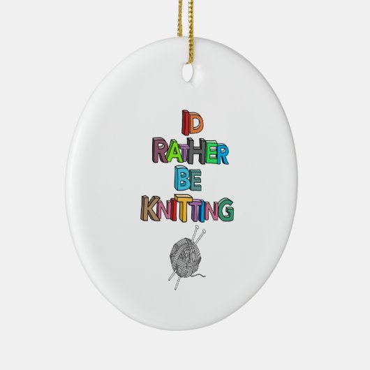 Stattdessen Stricken Keramik Ornament (Rechts)