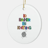 Stattdessen Stricken Keramik Ornament (Links)