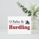 Stattdessen stürzen postkarte (Stehend Vorderseite)