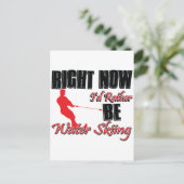 Stattdessen Wasserski fahren Postkarte (Stehend Vorderseite)