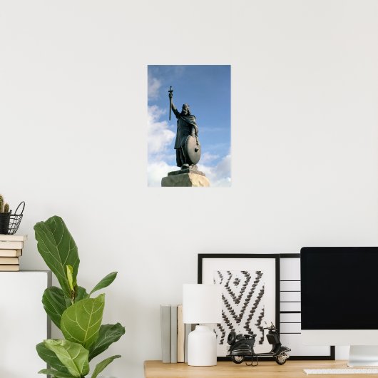 Statue Alfred des Großen Poster (Heimbüro)