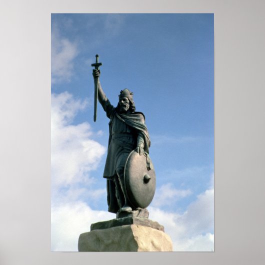 Statue Alfred des Großen Poster (Vorne)