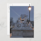 Statue am Jardin des Tuileries, Paris. Postkarte (Vorne/Hinten)