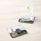 Statue am Louvre Grounds Getränkeuntersetzer (Rechte Seite)