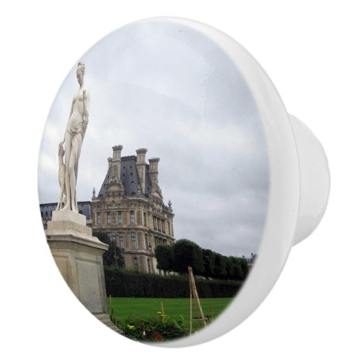 Statue am Louvre Grounds - Knopf Keramikknauf (Rechts)