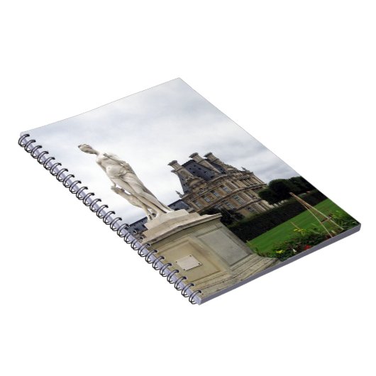 Statue am Louvre Grounds Notizblock (Rechte Seite)