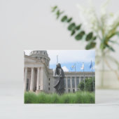 Statue an der Oklahoma-Staats-Hauptstadt Postkarte (Stehend Vorderseite)