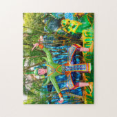 Statue Artwork Singapur. Puzzle (Vertikal)