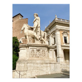 Statue auf dem Capitoline-Hügel in Rom, Italien Fotodruck