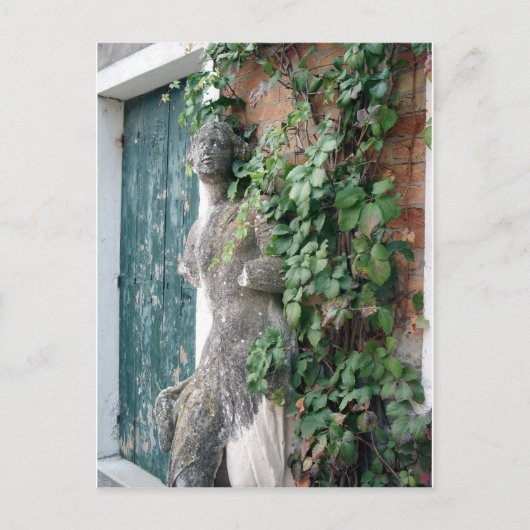 Statue auf Torcello Postkarte (Vorderseite)
