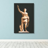 Statue Augustus Caesar Canvas Print Leinwanddruck (Insitu (Holzboden))