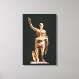 Statue Augustus Caesar Canvas Print Leinwanddruck