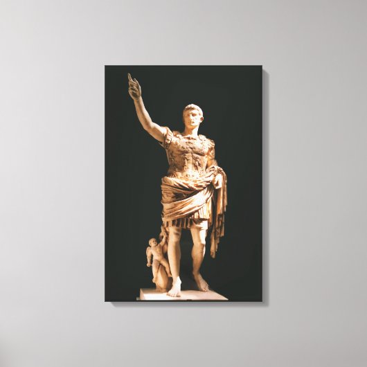 Statue Augustus Caesar Canvas Print Leinwanddruck (Vorderseite)