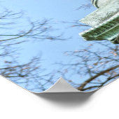 Statue de Angel im Charlottenburger Schloss Poster (Ecke)