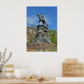 Statue de General Faidherbe, Lille, Frankreich Poster (Küche)