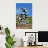 Statue de General Faidherbe, Lille, Frankreich Poster (Heimbüro)