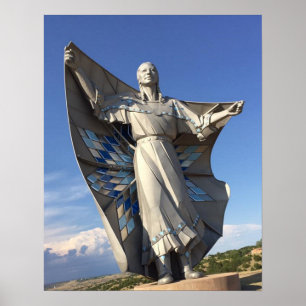 Statue der amerikanischen Ureinwohner Poster