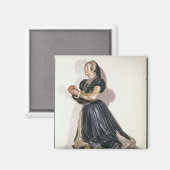 Statue der Antoinette de Fontette Magnet (Vorderseite/Rückseite)