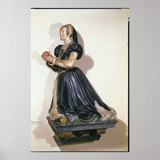 Statue der Antoinette de Fontette Poster (Vorne)