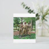 Statue der drei Truppen | Vietnam Soldiers Postkarte (Stehend Vorderseite)