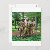 Statue der drei Truppen | Vietnam Soldiers Postkarte (Vorne/Hinten)