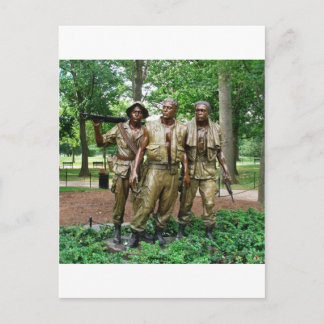 Statue der drei Truppen | Vietnam Soldiers Postkarte
