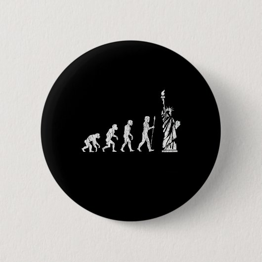 Statue der Evolution des Freiheitswiderstands Button (Vorderseite)