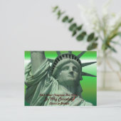 Statue der Freiheit Postkarte (Stehend Vorderseite)