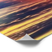 Statue der Freiheitsamerikanischen Flagge Poster (Ecke)