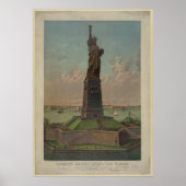 Statue der Freiheitskunst Poster (Vorne)