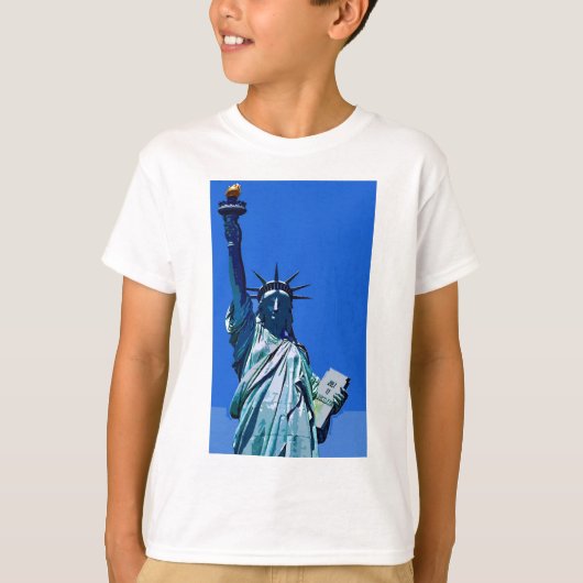 Statue der Freiheitskunst T-Shirt (Vorderseite)