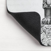 Statue der Göttin Coatlicue Mousepad (Ecke)