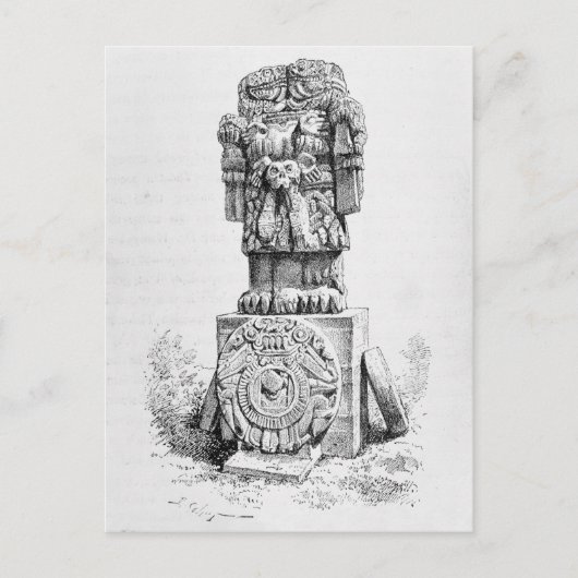 Statue der Göttin Postkarte (Vorderseite)