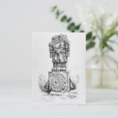 Statue der Göttin Postkarte (Stehend Vorderseite)