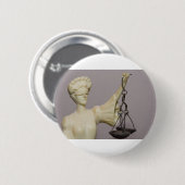 Statue der Göttin Themis Button (Vorne & Hinten)