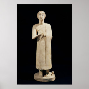 Statue der großen Göttin, von sagen Asmar Poster