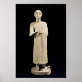 Statue der Großen Göttin, von Tell Asmar Poster (Vorne)