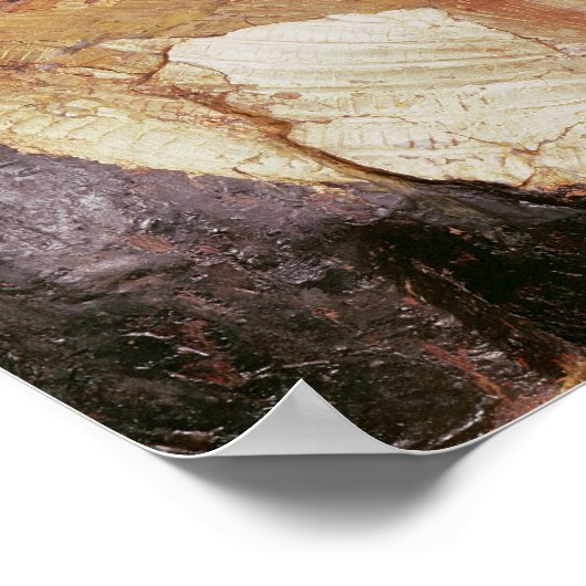 Statue der Lebensgröße von Tutankhamun Poster (Ecke)