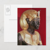 Statue der Lebensgröße von Tutankhamun Postkarte (Vorne/Hinten)