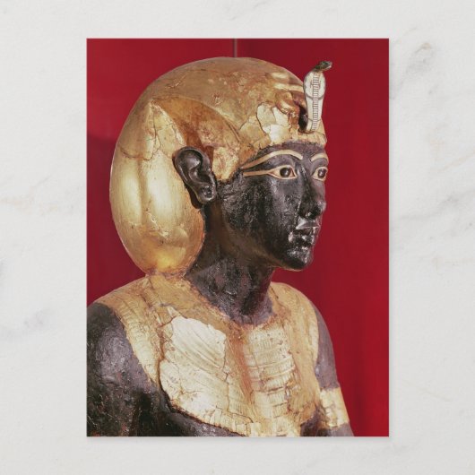 Statue der Lebensgröße von Tutankhamun Postkarte (Vorderseite)