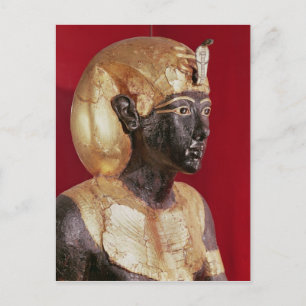 Statue der Lebensgröße von Tutankhamun Postkarte