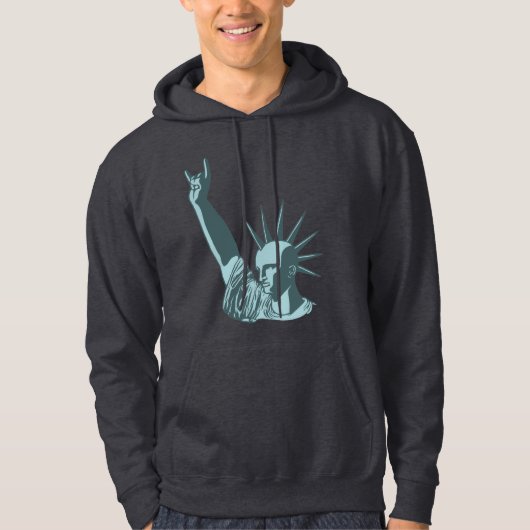 Statue der liberalen Dosierung Hoodie (Vorderseite)