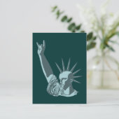 Statue der liberalen Dosierung Postkarte (Stehend Vorderseite)