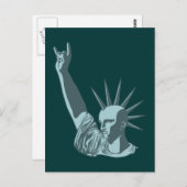 Statue der liberalen Dosierung Postkarte (Vorne/Hinten)