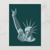 Statue der liberalen Dosierung Postkarte (Vorderseite)