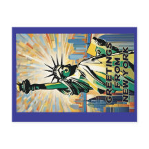 Statue der Liberty Begrüßung