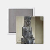 Statue der lionenköpfigen Göttin Sekhmet, aus dem Magnet (Vorderseite/Rückseite)